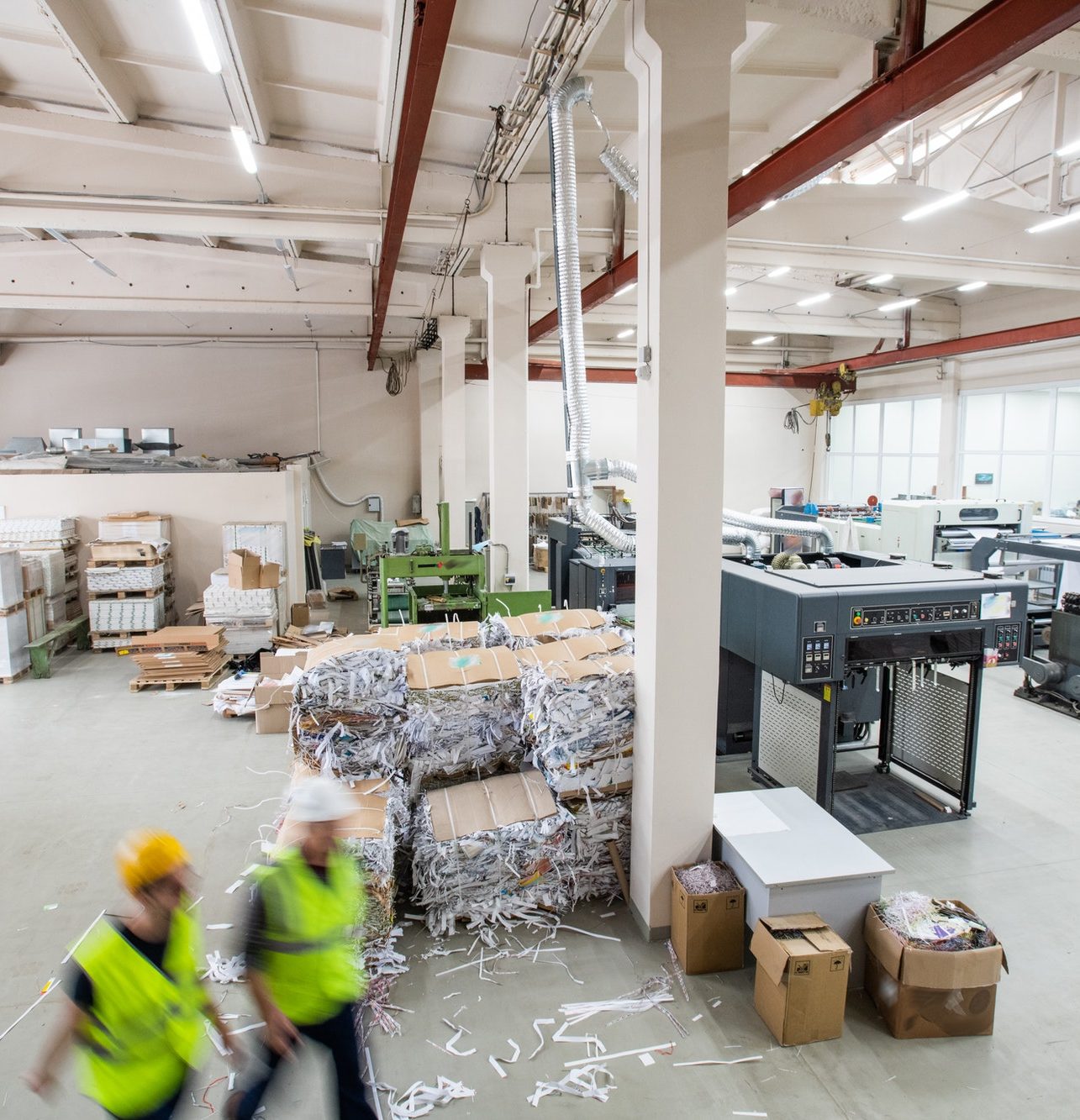 Interior of printing house